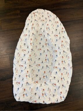 LouLou Lollipop Crib Sheet Football Bamboo Cotton Soft Nursery